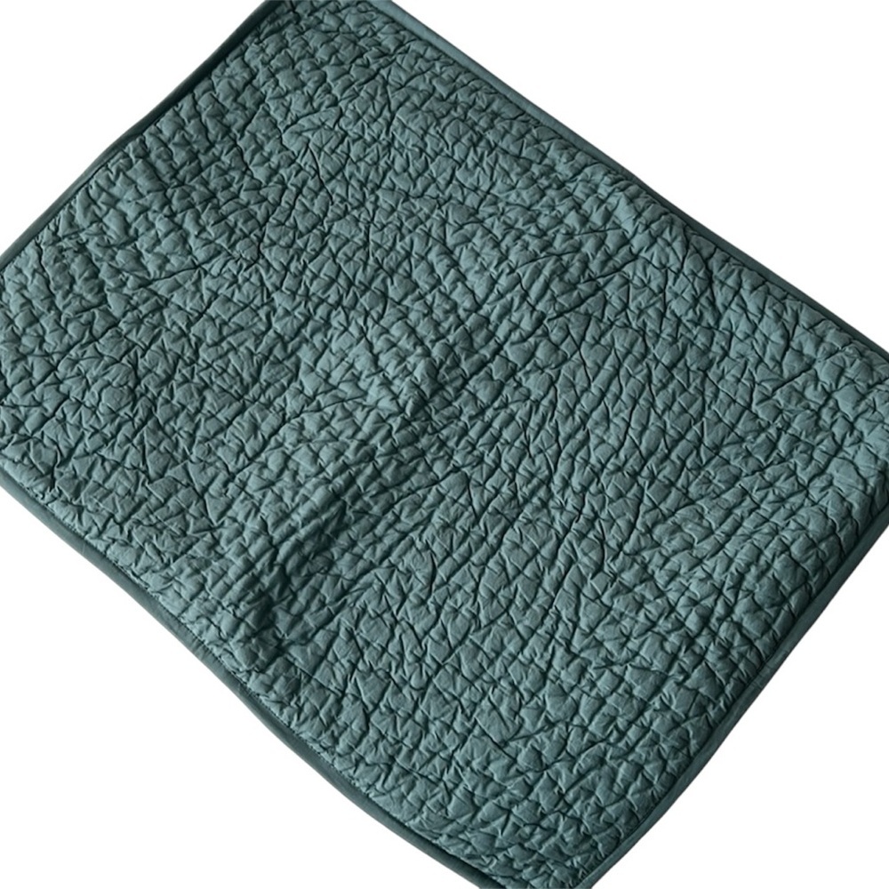 The Company Store Quilted Blue Pillow Sham
